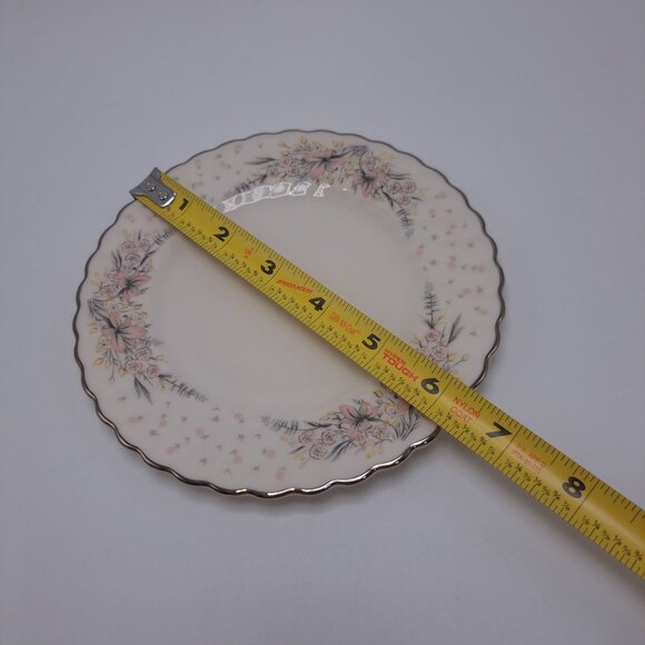 Syracuse China Elizabeth Floral Platinum Gilt Scalloped Bread Butter Plate - Picture 2 of 5